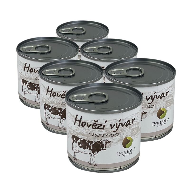 SIX PACK BOHEMIA Slepičí vývar s kousky masa 6x140ml