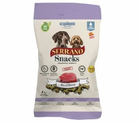 Serrano Snack for Dog Beef 100g