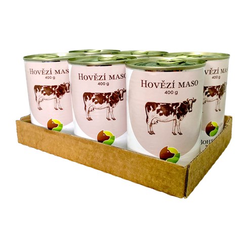 SIX PACK BOHEMIA Hovězí maso ve vlastní šťávě 6 x 400 g