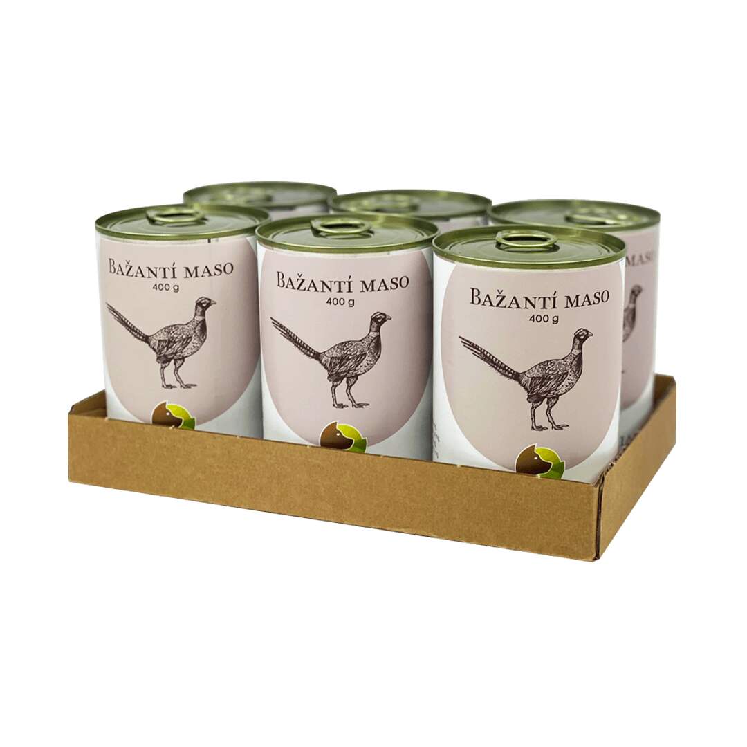 SIX PACK BOHEMIA Bažantí maso ve vlastní šťávě 6 x 400 g