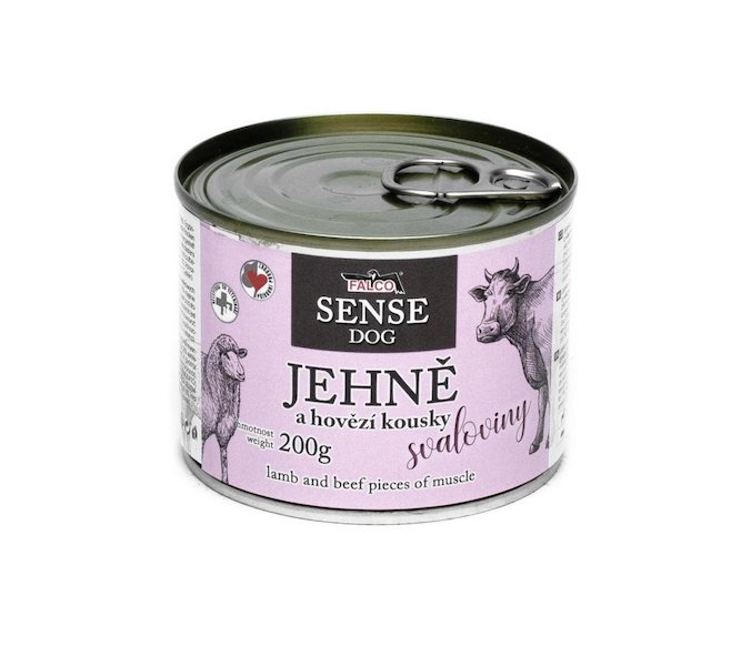 FALCO SENSE DOG jehně a hovězí 200g - Sokol Falco
