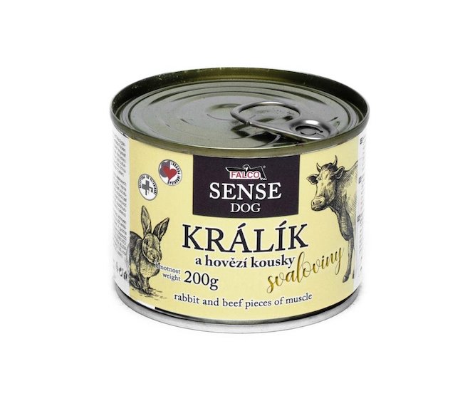 FALCO SENSE DOG králík a hovězí 200g - Sokol Falco