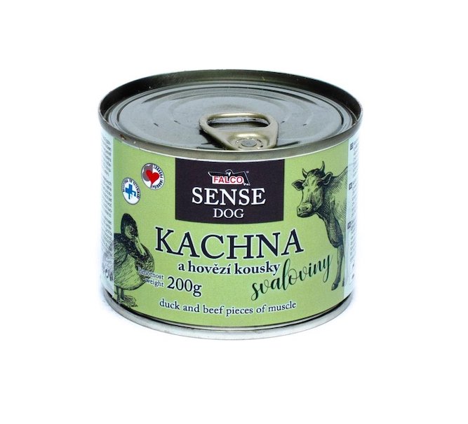 FALCO SENSE DOG kachna a hovězí 200g - Sokol Falco