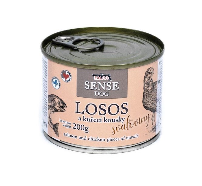 FALCO SENSE DOG losos a kuřecí 200g - Sokol Falco