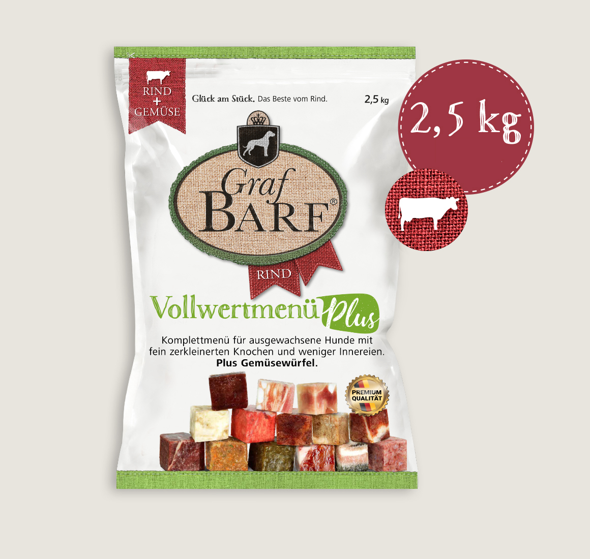 Graf Barf® Hovězí menu plus 2,5 kg