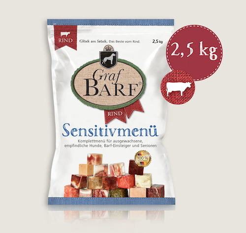 Graf Barf® Hovězí menu sensitive 2,5 kg
