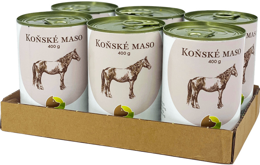 SIX PACK BOHEMIA Koňské maso ve vlastní šťávě 6 x 400 g