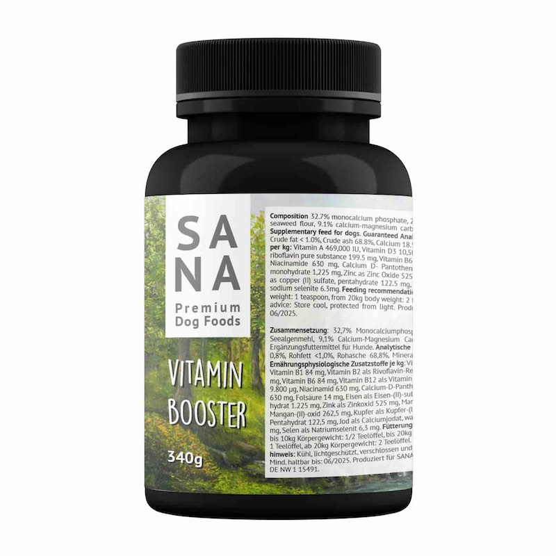 SANA Vitamin-Mineral Booster - Kompletní doplněk pro psy 340g