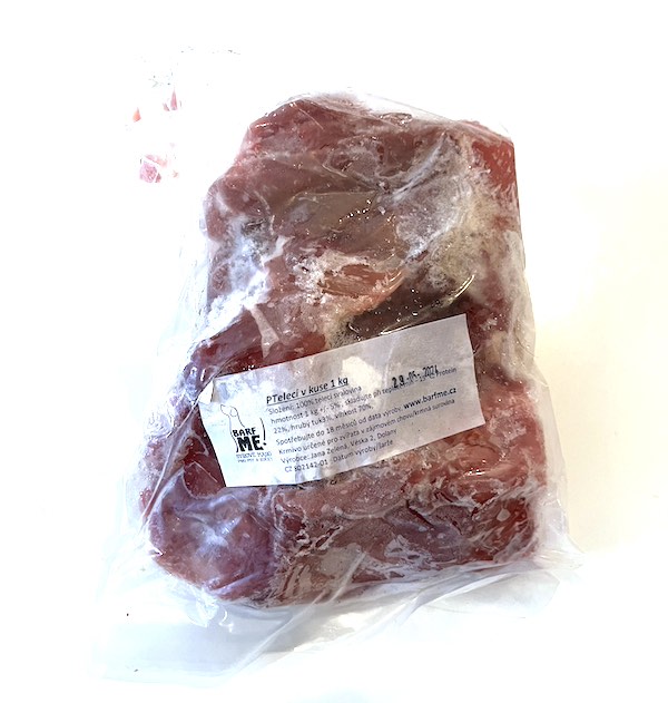 Telecí maso kusové 1kg - Barf me! (NOVINKA)