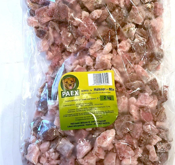 PAEX Kuřecí mix kostky 1kg (Würffel Hühner-Mix)