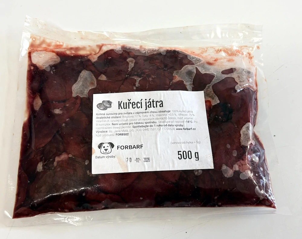 Forbarf | Kuřecí játra 500g