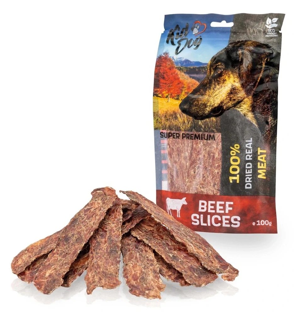 KIDDOG SUPER PREMIUM 100% hovězí maso v pásku bez aditiv 100 g