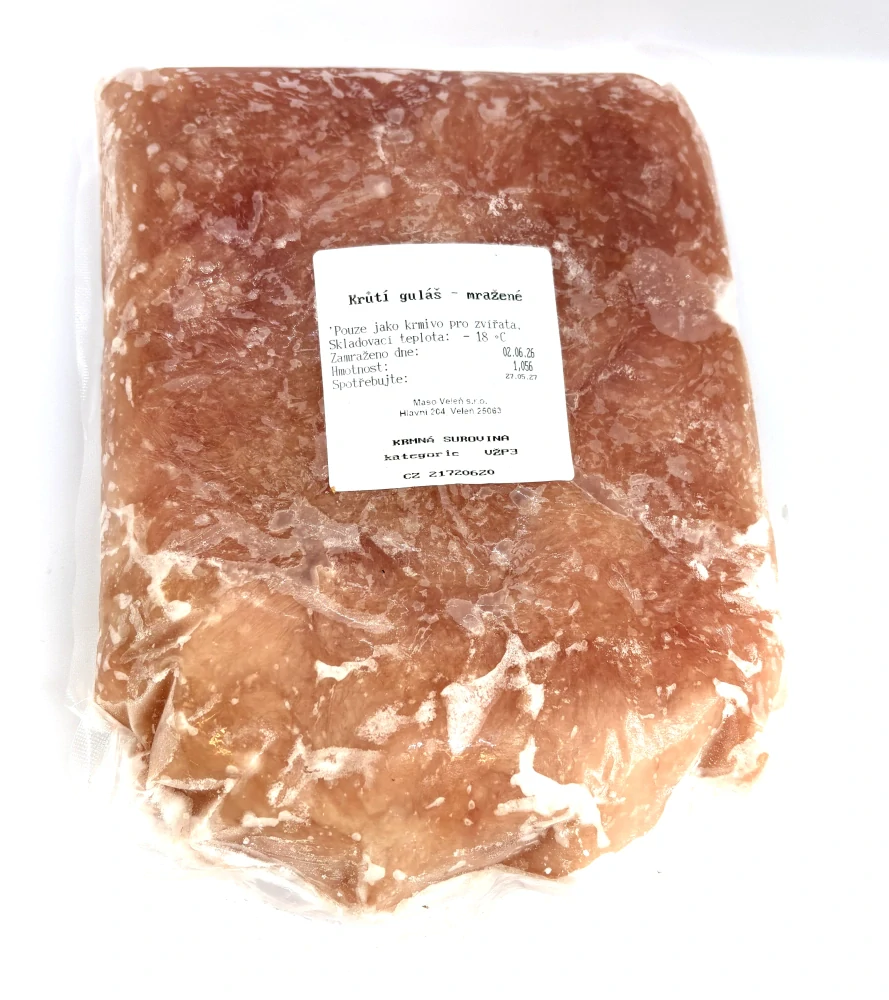 Krůtí guláš 1kg - Maso Veleň