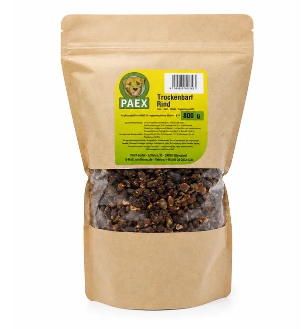 PAEX Sušený BARF – hovězí, ovoce a zelenina 800 g