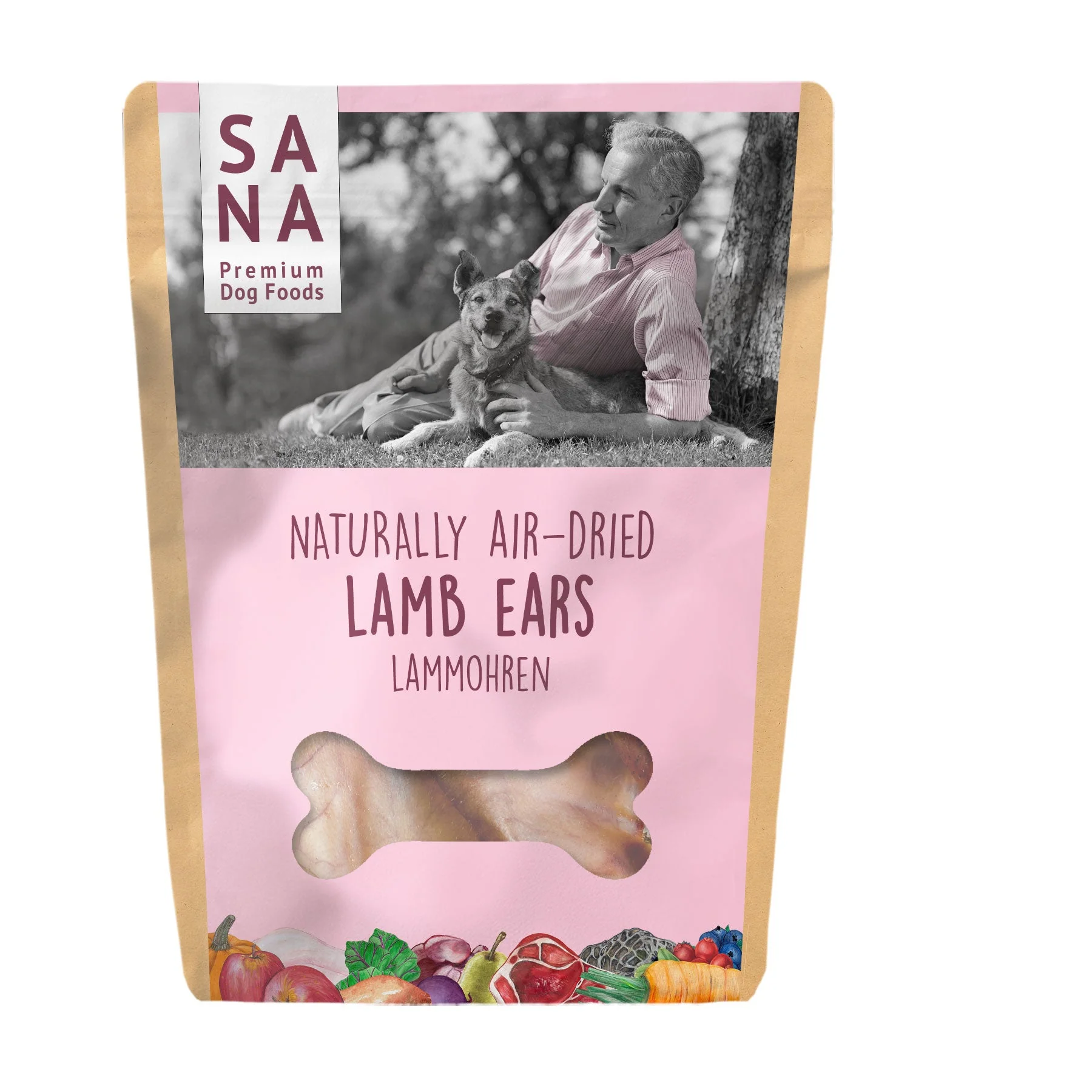 Jehněčí sušené uši 250 g - SANA