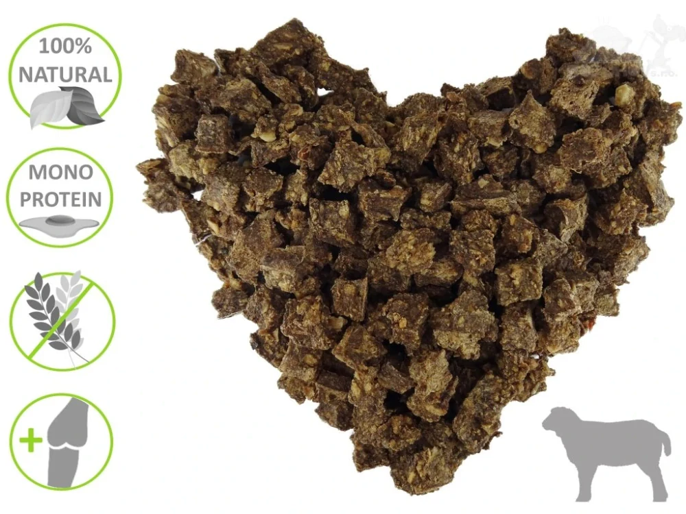 BARFIT sušené kostky masa 100% clear - jehně 200g
