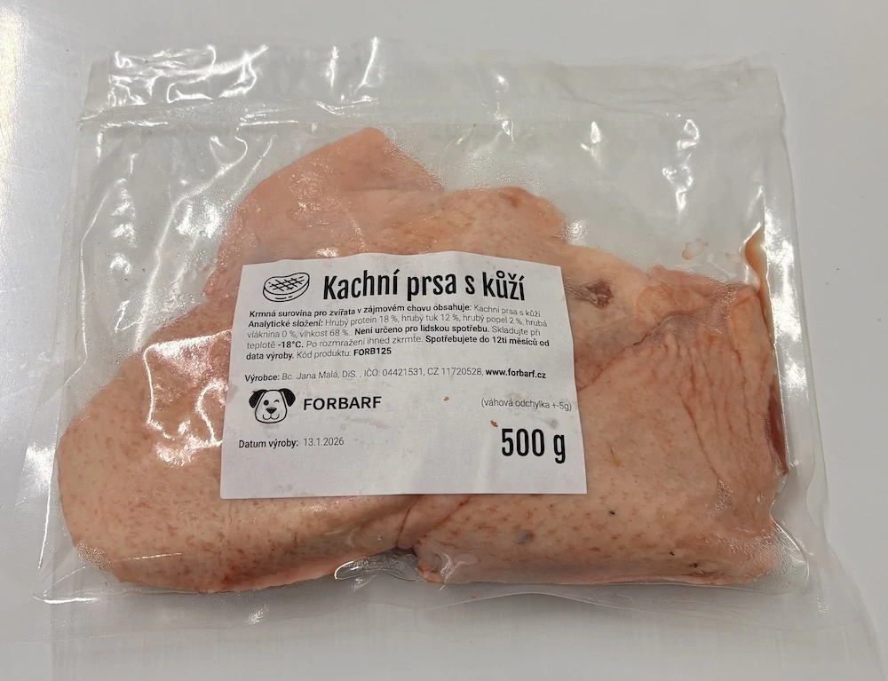 Forbarf | Kachní prsa s kůží 500g