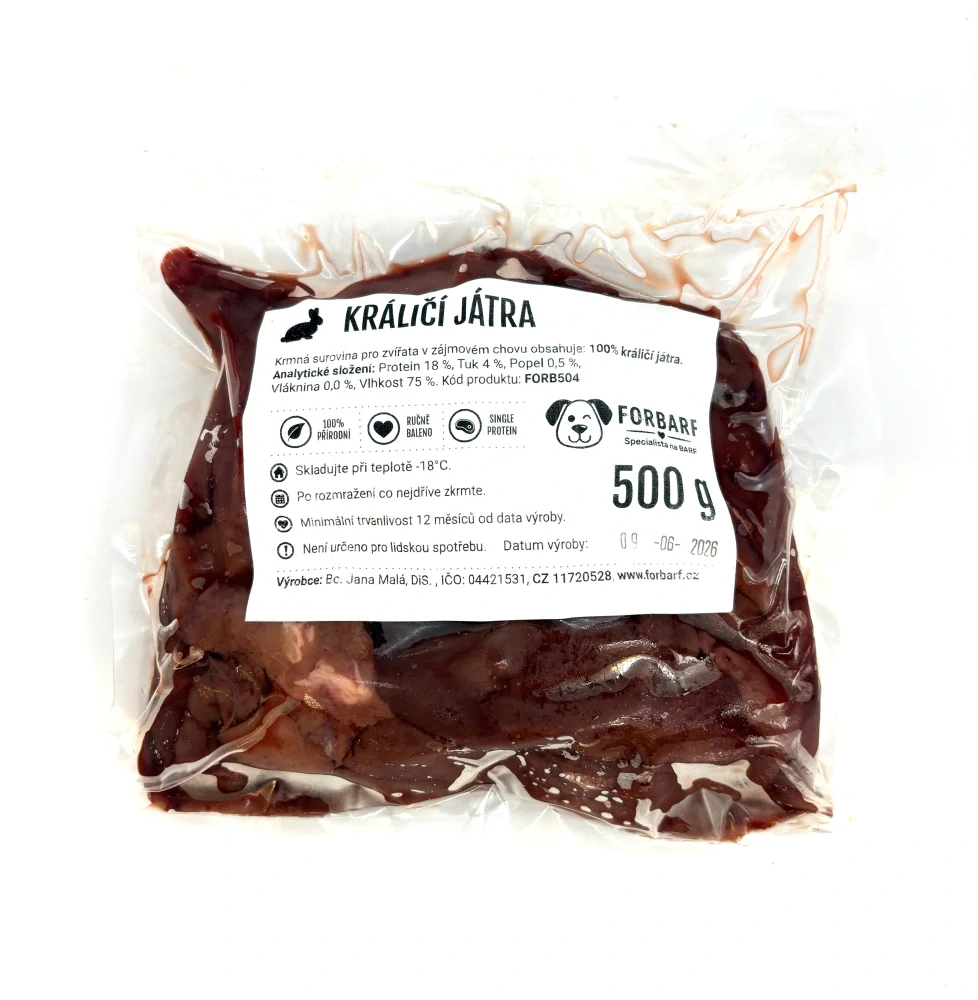 Forbarf | Králičí játra 500g