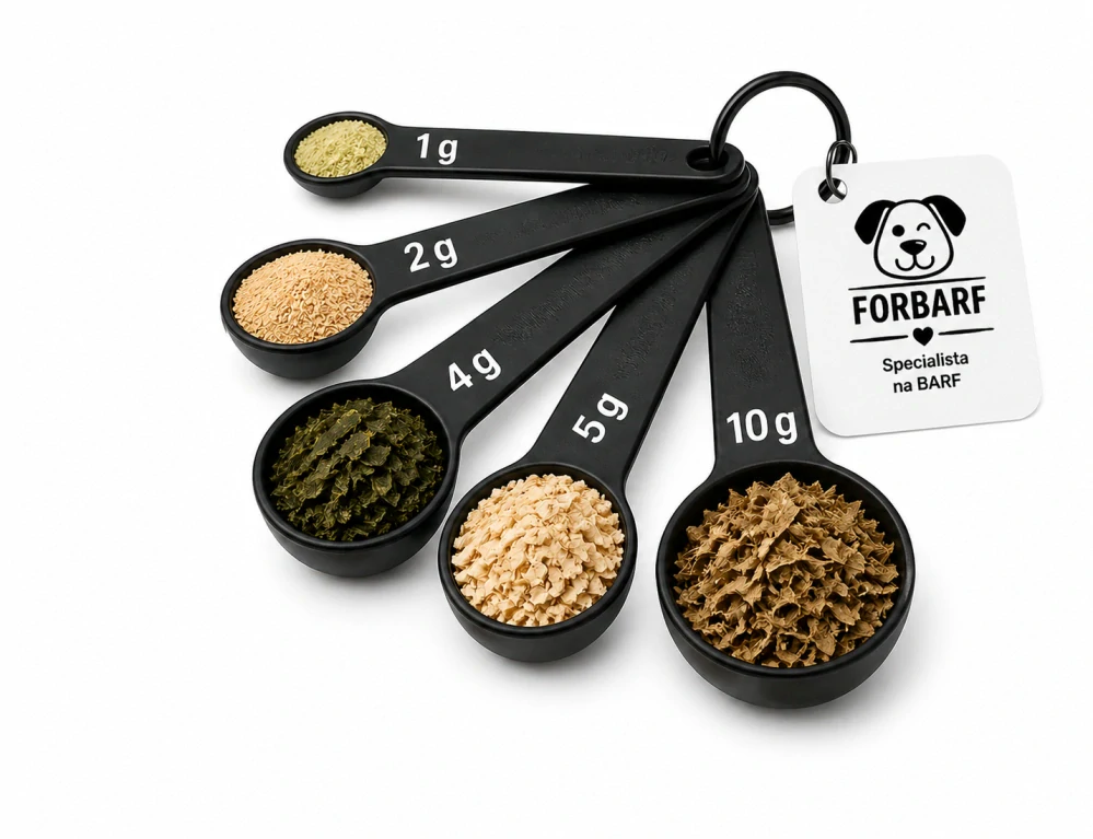 Forbarf | Odměrky na BARF doplňky 1–10 g (5 ks)