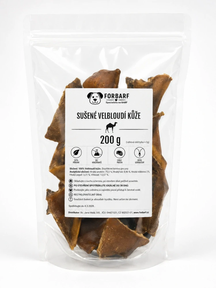 Forbarf | Sušené velbloudí kůže 200g