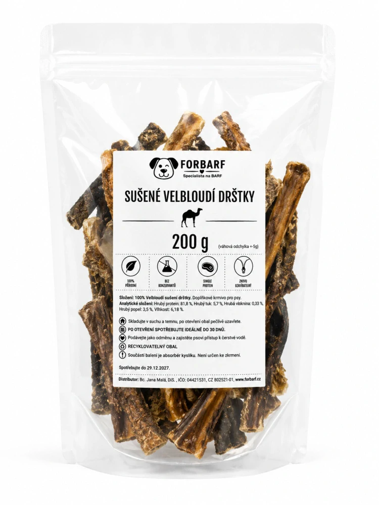 Forbarf | Sušené velbloudí dršťky 200g