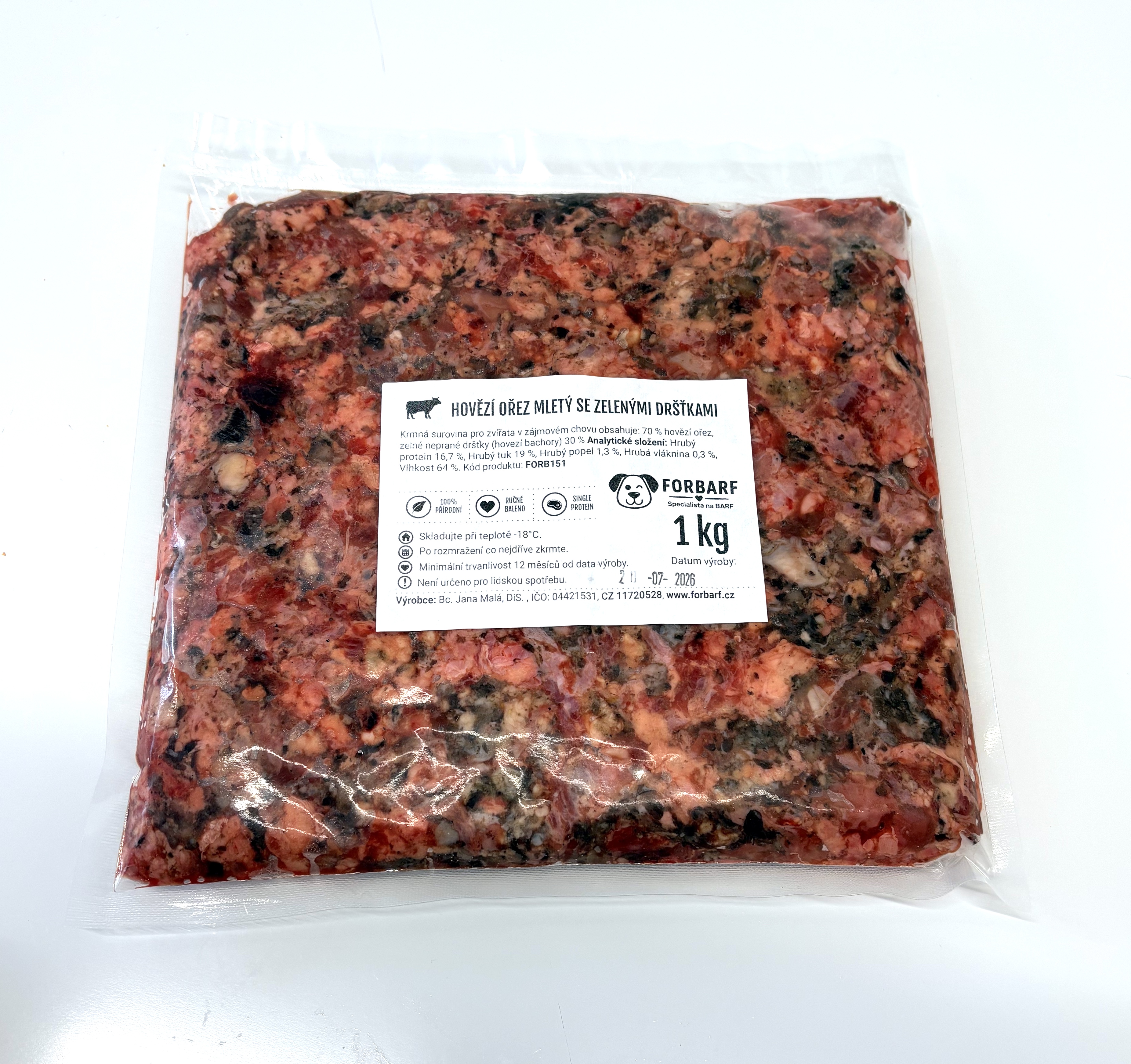 Forbarf | Hovezí ořez se zelenými dršťkami 1 kg