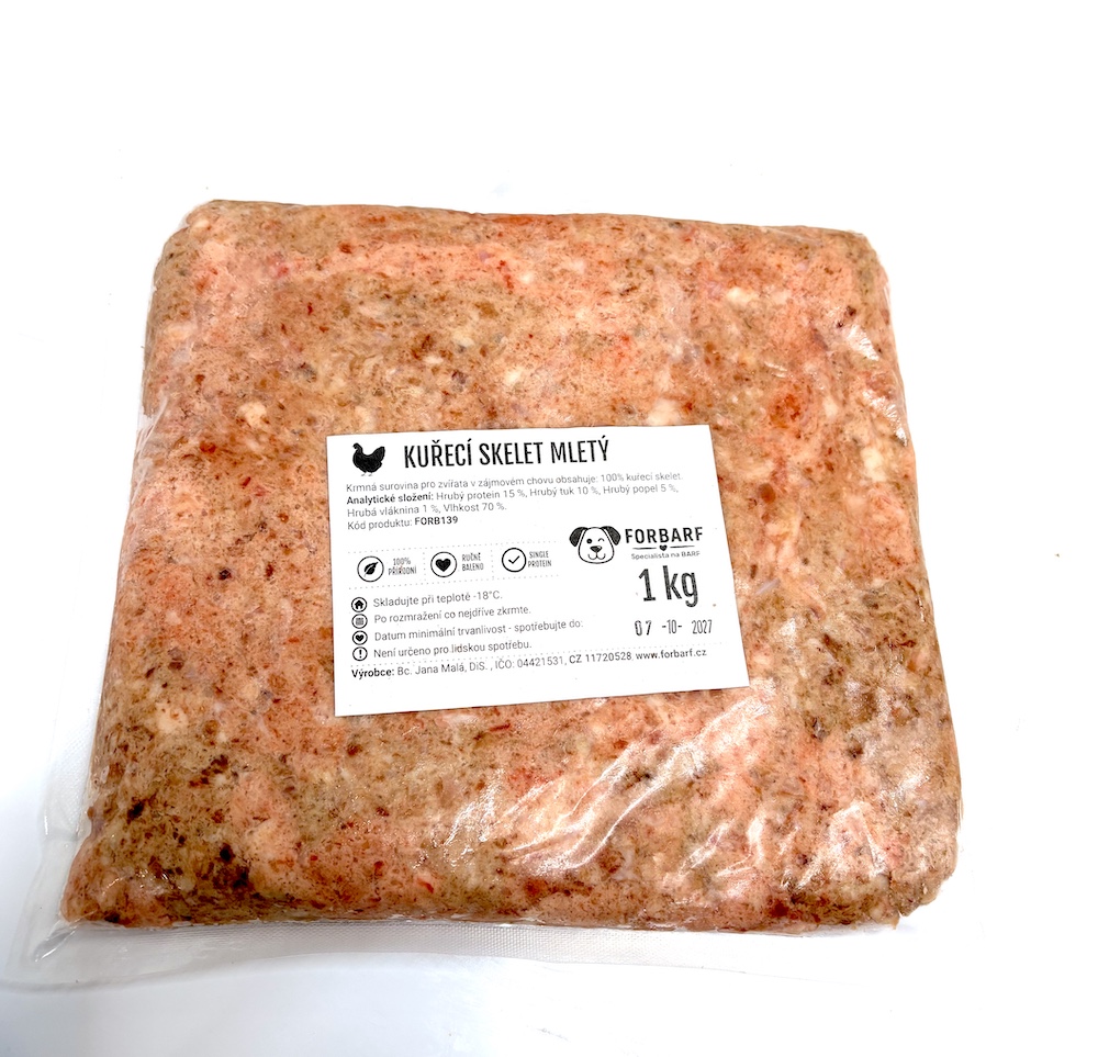 Forbarf | Kuřecí skelet mletý 1 kg 