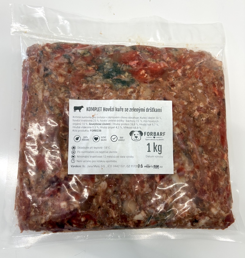 Forbarf | KOMPLET Hovězí kuře se zelenými dršťkami 1 kg