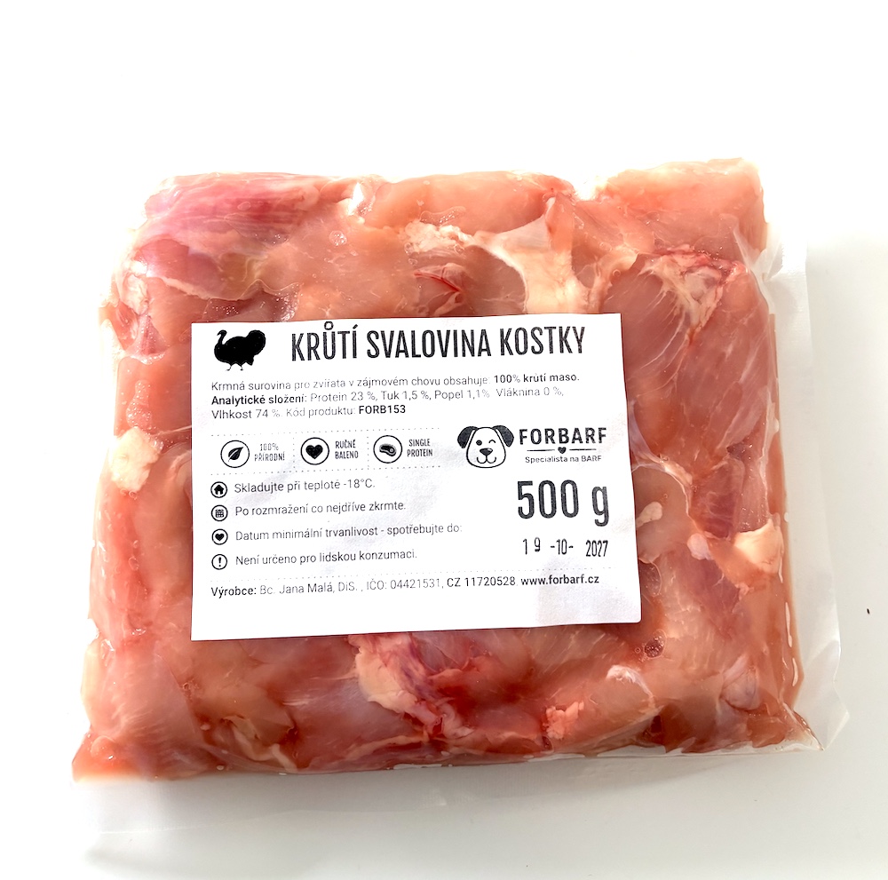 Forbarf | Krůtí svalovina kostky 500g