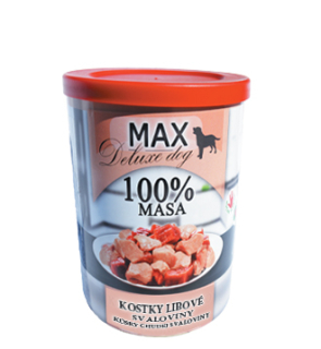 MAX Deluxe Dog kostky libové svaloviny 400 g 