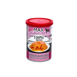 MAX Deluxe Dog losos kousky 400 g - Sokol Falco