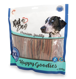 KIDDOG 100 % losos v proužku 500 g