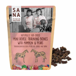 Koňské mini pamlsky s dýní a hruškou 100g - SANA 