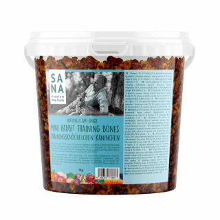 Králičí mini pamlsky (kyblík) 1 kg - SANA 