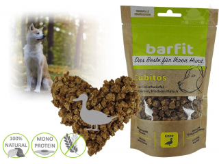 BARFIT sušené kostky masa 100% clear - kachna 200g
