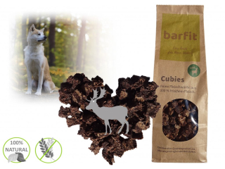 BARFIT sušené kostky masa 100% clear - zvěřina 200g