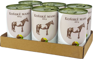 SIX PACK BOHEMIA Koňské maso ve vlastní šťávě 6 x 400 g