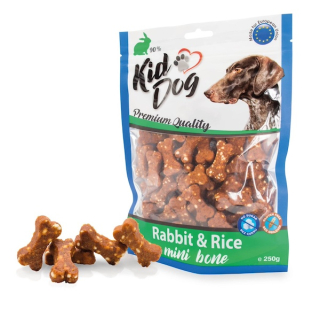 KIDDOG Králičí maso s rýží MINI kostičky 250 g