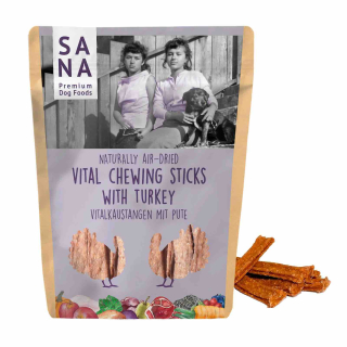 Vitalní žvýkací tyčinky s hovězím a krůtím masem 150 g - SANA