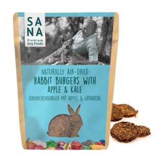 Králičí mini burgery s jablkem a kapustou 100 g - SANA