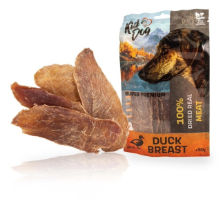 KIDDOG SUPER PREMIUM 100% kachní prsa, tenké plátky 50 g