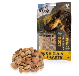 KIDDOG SUPER PREMIUM 100% kachní srdíčka sušená mrazem 50 g