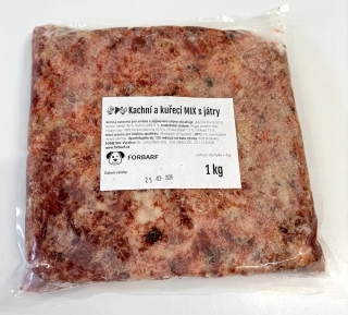 Forbarf | Kachní a kuřecí MIX s játry 1 kg