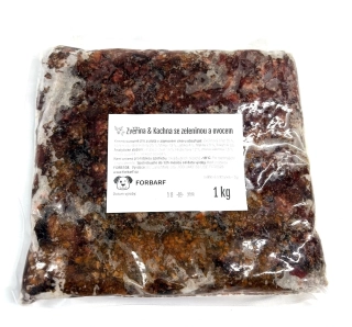 Forbarf | MIX Zvěřina & Kachna se zeleninou a ovocem 1kg