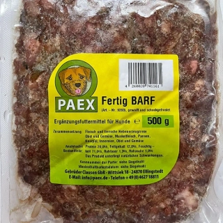 PAEX Kompletní směs – FERTIG BARF 500 g (NOVINKA)