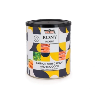 RONY MONO Losos s mrkví a brokolicí 400g - Sokol Falco