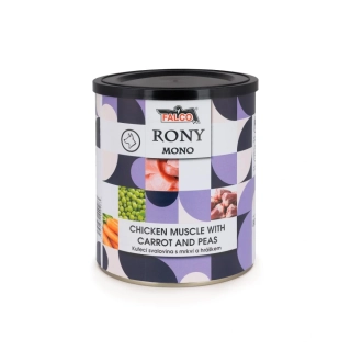 RONY MONO Kuřecí svalovina s mrkví a hráškem 400g - Sokol Falco