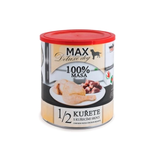 MAX 1/2 kuřete s kuřecími srdci 800g - Sokol Falco