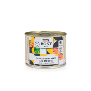RONY MONO Losos s mrkví a brokolicí 200g - Sokol Falco