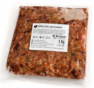 Forbarf | KOMPLET Krůta s dýní a malinami 1 kg